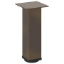 Patas para mesa de centro 4 unidades acero natural 42-44 cm
