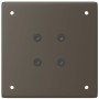 Patas para mesa de centro 4 unidades acero natural 42-44 cm