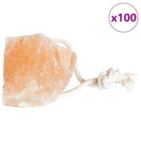 Piedras de Sal para Lamer 100 pcs Rosa Sal Rock