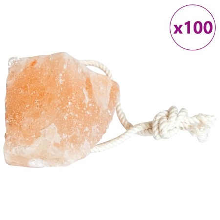 Piedras de Sal para Lamer 100 pcs Rosa Sal Rock