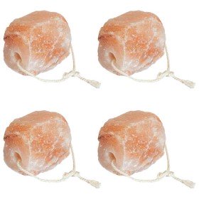 Piedras de Sal para Lamer 4 pcs Rosa Sal Rock