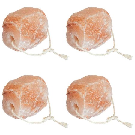 Piedras de Sal para Lamer 4 pcs Rosa Sal Rock