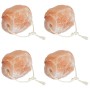 Piedras de Sal para Lamer 4 pcs Rosa Sal Rock