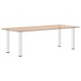 Patas para consola (4 unidades), color blanco, 72-74 cm, acero