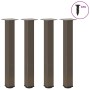 Patas para mesa consola 4 unidades acero natural 72-74 cm Acero