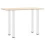 Patas para mesa de bar (4 unidades), color blanco, 100-102 cm