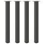 Patas para mesa de bar (4 unidades, antracita, 100-102 cm