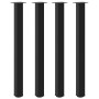 Patas para mesa de bar (4 unidades), color negro, 110-112 cm