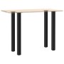Patas para mesa de bar (4 unidades), color negro, 110-112 cm