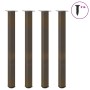 Patas para mesa de bar 4 unidades acero natural 110-112 cm Acero