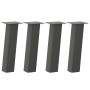 Patas para mesa de centro 4 unidades antracita 30 cm acero