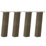 Patas para mesa de centro 4 unidades de acero natural, 42 cm