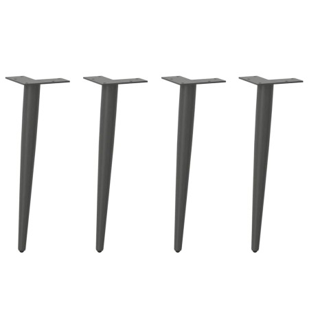 Patas cónicas para mesa de centro (4 unidades), antracita