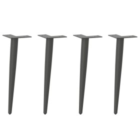 Patas cónicas para mesa de centro (4 unidades), antracita