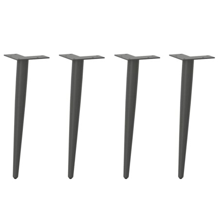 Patas cónicas para mesa de centro (4 unidades), antracita