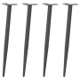 Patas de consola forma cónica 4 unidades antracita 72-73 cm
