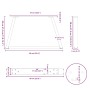 Patas para mesa de centro en forma de V (2 unidades)