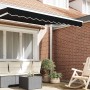 Valance de toldo Negro 2.3 x 0.2 m Lona