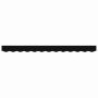Valance de toldo Negro 2.3 x 0.2 m Lona