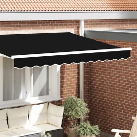 Valance de toldo Negro 2.8 x 0.2 m Lona Valance de toldo Negro 2.8 x 0.2 m Lona