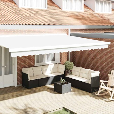 Valance de toldo Blanco 4.8 x 0.2 m Lona