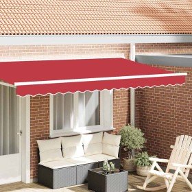 Valance de toldo Rojo 3.8 x 0.2 m Lona Valance de toldo Rojo 3.8 x 0.2 m Lona