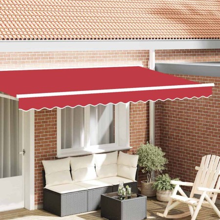 Valance de toldo Rojo 3.8 x 0.2 m Lona
