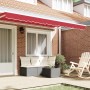 Valance de toldo Rojo 3.8 x 0.2 m Lona