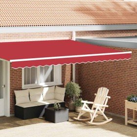 Valance de toldo Rojo 4.3 x 0.2 m Lona Valance de toldo Rojo 4.3 x 0.2 m Lona