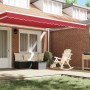 Valance de toldo Rojo 4.3 x 0.2 m Lona