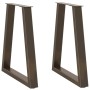 Patas para mesa de comedor en forma de V (2 unidades, acero