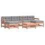 7-teiliges Gartenmöbel-Set mit Kissen aus Douglasienholz von vidaXL, Gartensets - Ref: Foro24-3185939, Preis: 561,54 €, Rabat...