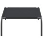 Cama elevada para perros negra 90x50x20 cm tela Oxford y acero