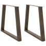 Patas para mesa de comedor en forma de V (2 unidades, acero