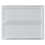 Estantes de pared 2 uds acero inoxidable plateado 50x40x3 cm