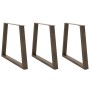 Patas para mesa de comedor en forma de V (3 unidades, acero