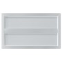 Estantes de pared 2 uds acero inoxidable plateado 50x30x3 cm
