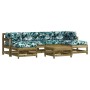7-teiliges Gartenmöbel-Set mit Kissen aus imprägniertem Kiefernholz von vidaXL, Gartensets - Ref: Foro24-3185940, Preis: 566,...