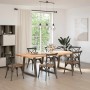 Patas para mesa de comedor en forma de V (3 unidades, acero