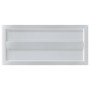 Estantes de pared 2 uds acero inoxidable plateado 50x23,5x3 cm