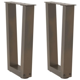 Patas para mesa de centro en forma de V (2 unidades, acero