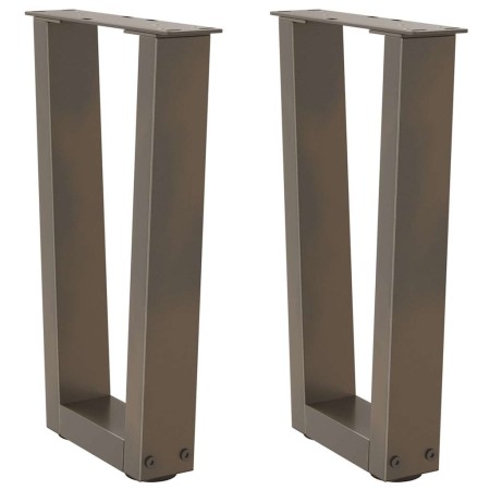 Patas para mesa de centro en forma de V (2 unidades, acero