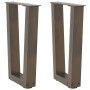 Patas para mesa de centro en forma de V (2 unidades, acero