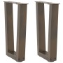 Patas para mesa de centro en forma de V (2 unidades, acero
