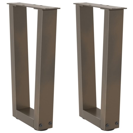 Patas para mesa de centro en forma de V (2 unidades, acero