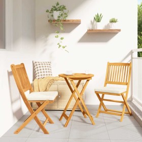 Silla Plegable con cojín 2 pcs 49 x 57.5 x 92cm