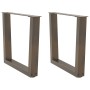 Patas para mesa de centro en forma de V (2 unidades, acero