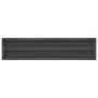 Estantes de pared 2 uds acero inoxidable negro 100x23,5x3 cm