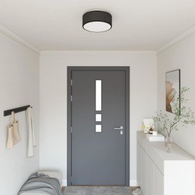 Lámpara de techo Negro 30 x 13.5 cm tela