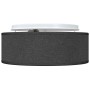 Lámpara de techo Negro 30 x 13.5 cm tela